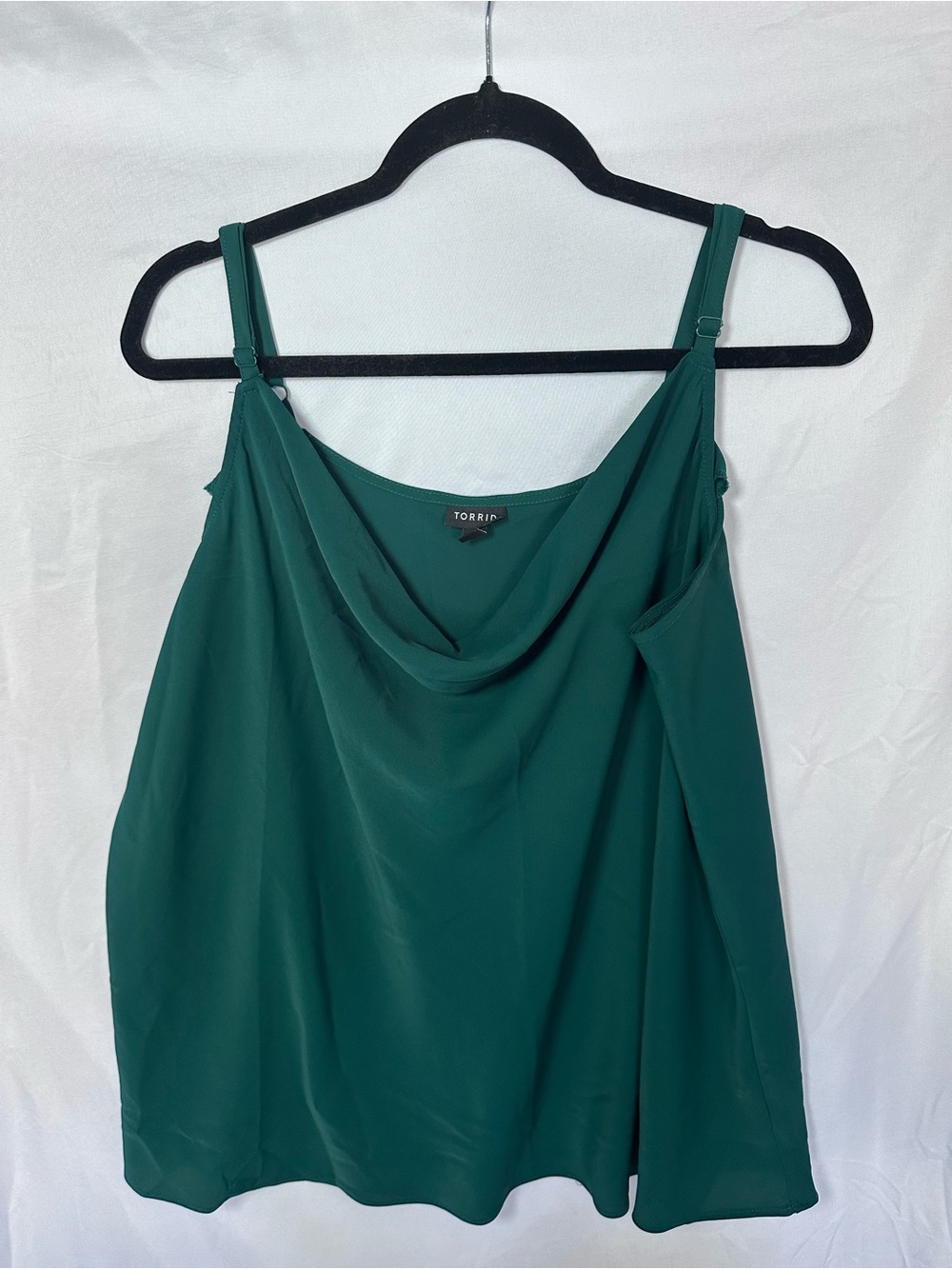 Torrid Studio Crepe De Chine Cowl Neck Cami size 1